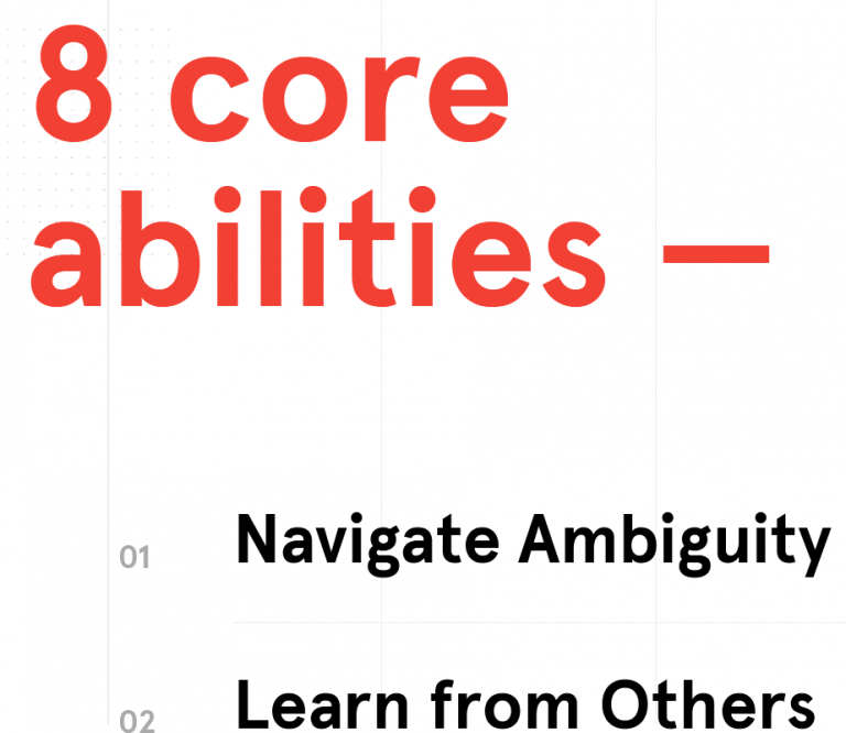 8 Core Abilities , D-School Stanford Univ